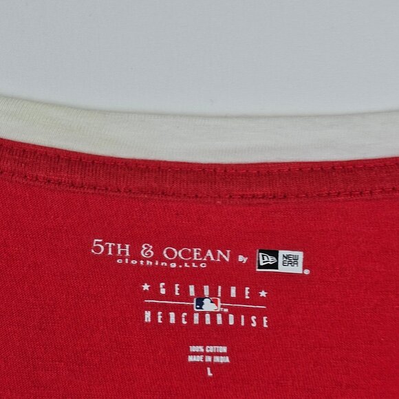 Ladies Washington Nationals Baseball MLB Sporty Athleisure T-Shirt 5 & Ocean LG - Picture 16 of 16